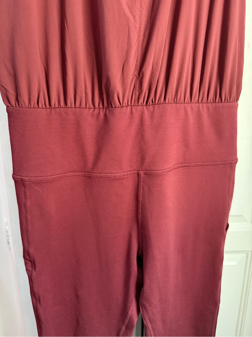 FP Movement by Free People Wine Red Sleeveless Jumpsuit - Picture 3 of 10